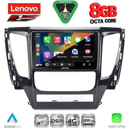 Lenovo Ηχοσύστημα Αυτοκινήτου για Mitsubishi Pajero 2013-2020 (Bluetooth/USB/WiFi/GPS/Apple-Carplay/Android-Auto) με Οθόνη Αφής 9"