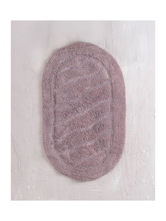 Rythmos Set Badematten Baumwolle Oval Oval 120-118-021 Dark Grey 60x90cm