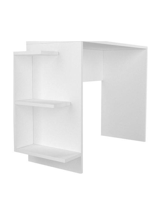 Birou Pure Whitespace Din Lemn Alb 104.5x40x73.8cm