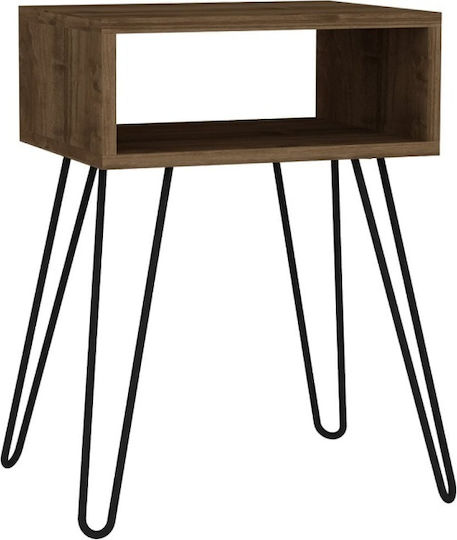 Nachttisch Modera Metall Braun 45x35x63.1cm
