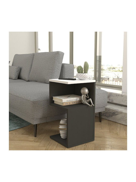 Noptiere Albe 2buc 30x30x55cm