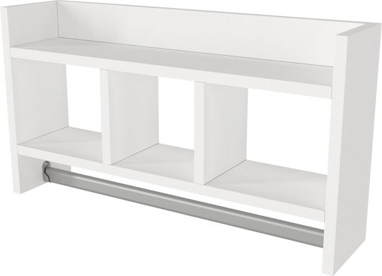 UnicUtil Επιτοίχιο Ράφι 63.6x35x15εκ. Λευκό