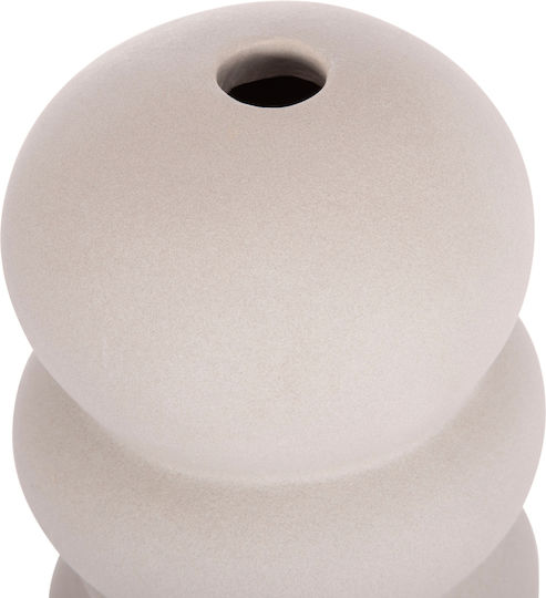 Homemarkt Keramik Tischdeko Turm Hm4630.03 Grau Matt Φ13x31cm