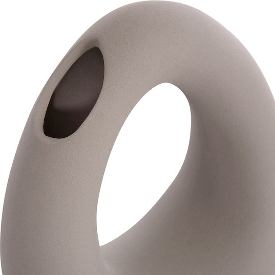 Homemarkt Tabletop Ceramic Decorative Ellipto Hm4644.03 Gray Matte 16.5x9x20 3pcs