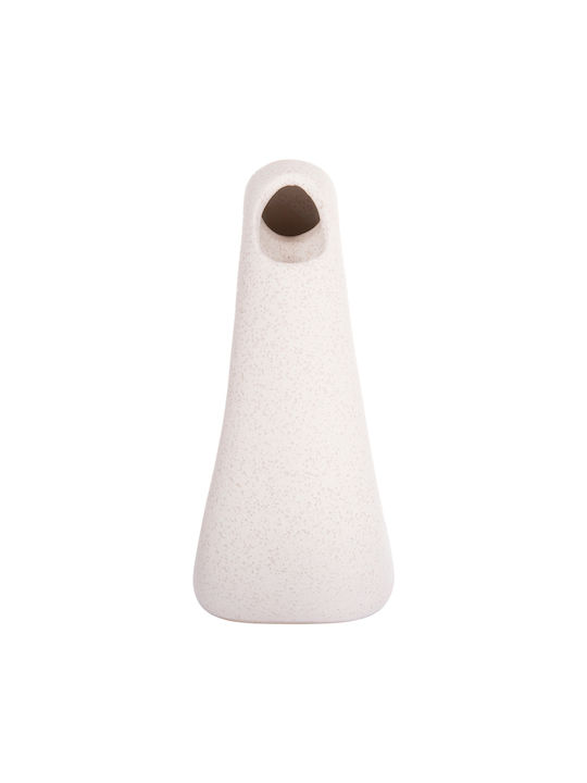 Tabletop Ceramic Decorative Ellipto Hm4644.01 Off-White Crystal 16.5x9x20 3pcs 1 Item