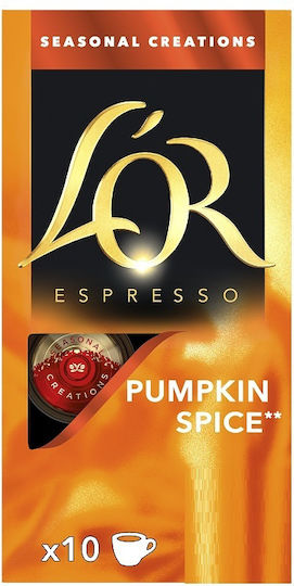L'Or Κάψουλες Espresso pumpkin spice Συμβατές με Μηχανή L'Or 10caps