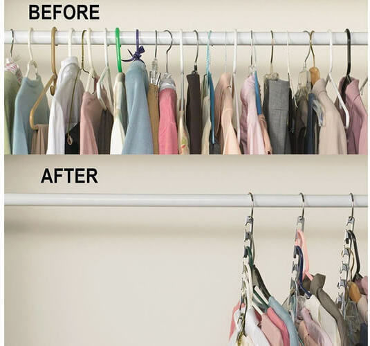 Clothes Hanger Gray LY-50132 10pcs