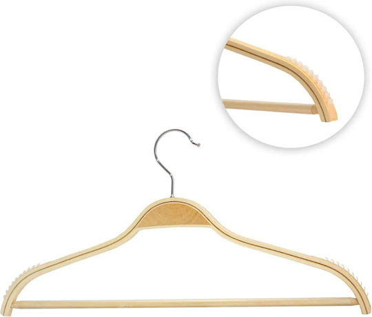 UnicUtil Umeraș pentru Dulap pentru pantaloni Lemn Bej UUUM09X5 5buc