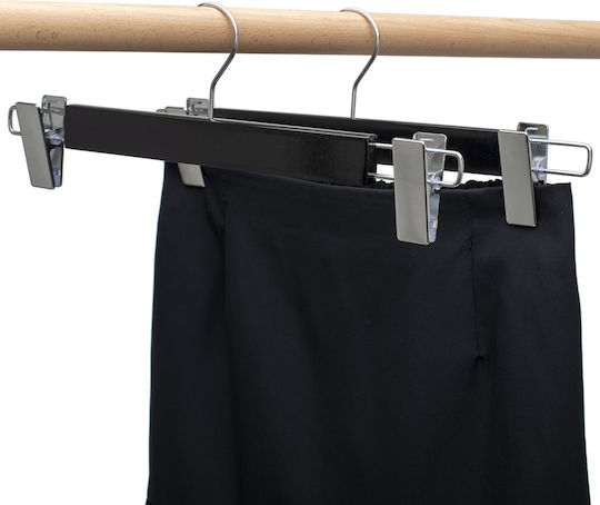 UnicUtil Umeraș pentru Dulap pentru pantaloni Lemn Neagră UUUM41X50 50buc