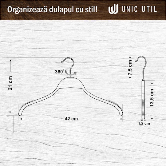 UnicUtil Kleiderbügel Beige UUUM08X30 30Stück