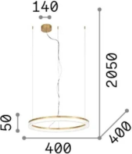 Ideal Lux Pendant Light White 40cm Ideal Lux Pendant Light White 40cm