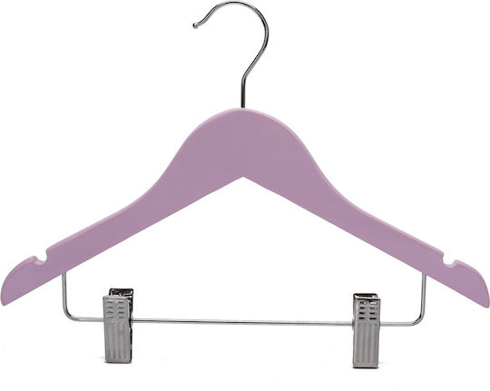 Humero Umeraș pentru Dulap pentru pantaloni Lemn Roz 5buc