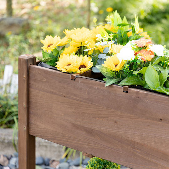 Outsunny Planter Box Wooden 123x54x87cm.