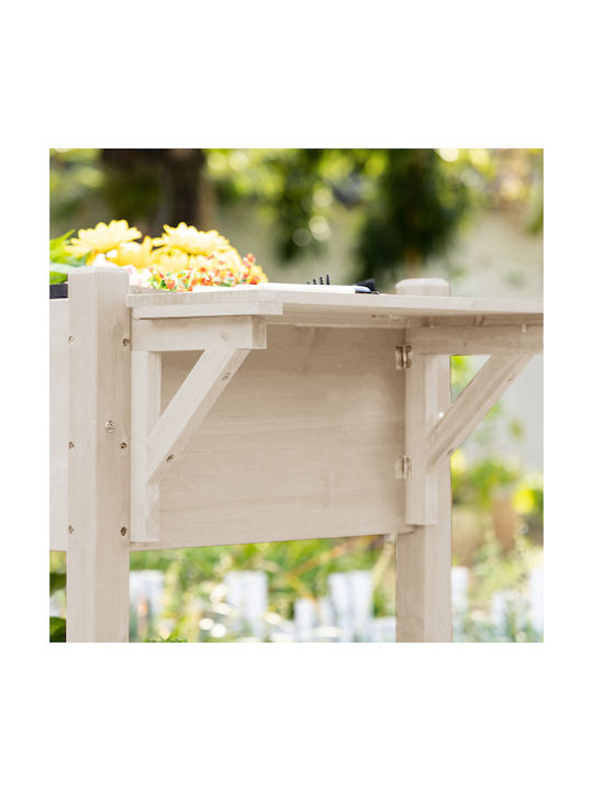 Outsunny Planter Box Lemn Wood 123x54x87cm.