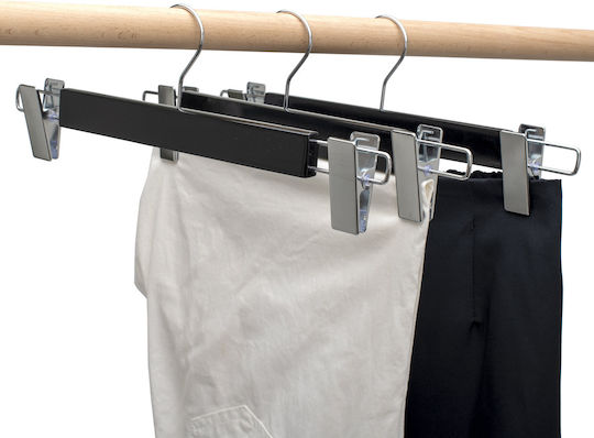 UnicUtil Umeraș pentru Dulap pentru pantaloni Lemn Neagră UUUM41X20 20buc