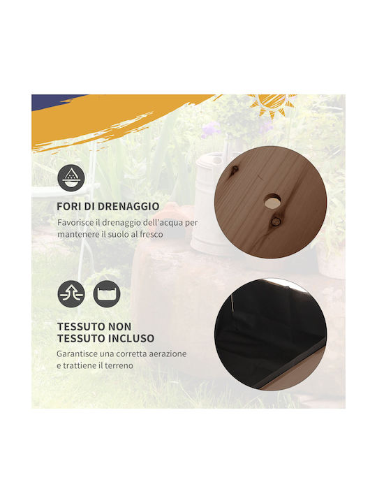 Outsunny Planter Box Lemn 123x54x87cm.