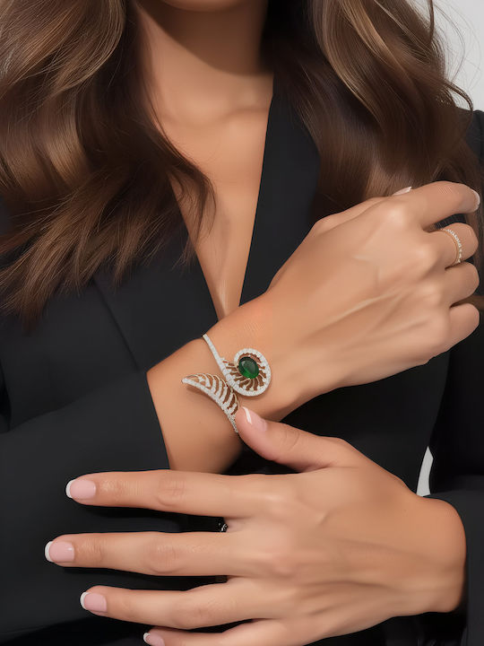Chrysothemiss Women's Bracelet Gold Plated with Zircon