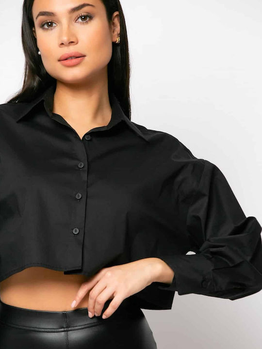 Women's Long Sleeve Shirt Black