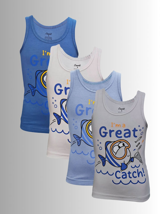 Onurel Set of Kids' Undershirts Multicolored 4pcs