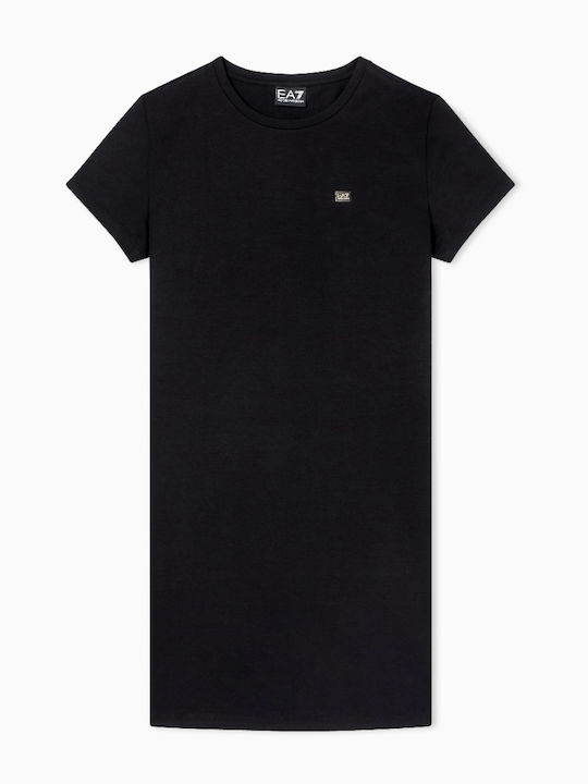 Καλοκαιρινό Mini T-shirt Φόρεμα Black