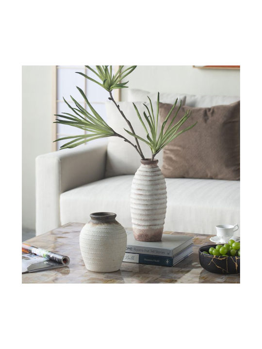 Artekko Decorative Vase White 12.7x12.7x28.4cm