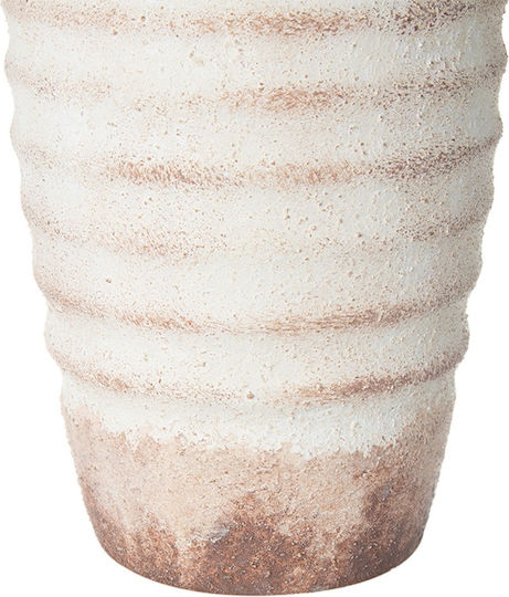 Artekko Διακοσμητικό Βάζο Κεραμικό Λευκό Φ12.7xΥ28.4cm