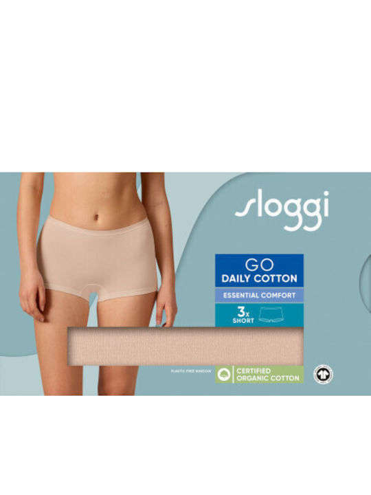 Βαμβακερά Women's Boxer 3Pack Beige