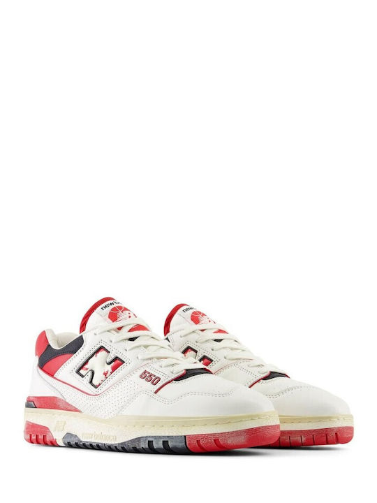 550 Sneakers Sea Salt / Vintage Red