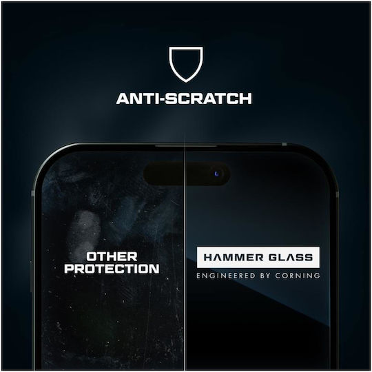 Tempered Glass Hammer Glass Apple Iphone 15 Pro Corning 1 Τεμ