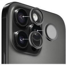 Gehärtetes Glas Vollgesicht Hammer Glas Handy-Kameraschutz Apple iPhone 14 Pro 14 Pro Max Materialfarbe Schwarz
