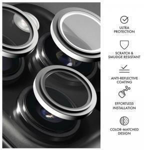 Tempered Glass Full Face Hammer Glass Τζαμάκι Κάμερας Apple Iphone 16 Pro 16 Pro Max Ασημί