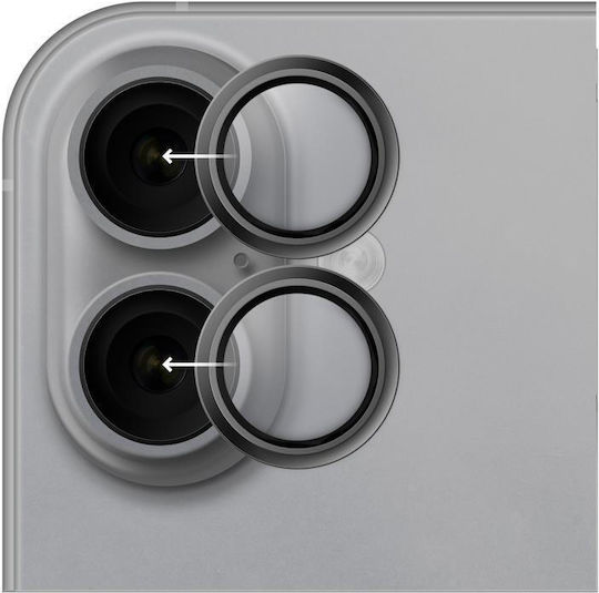 Tempered Glass Full Face Hammer Glass Τζαμάκι Κάμερας Apple Iphone 17 Ασημί