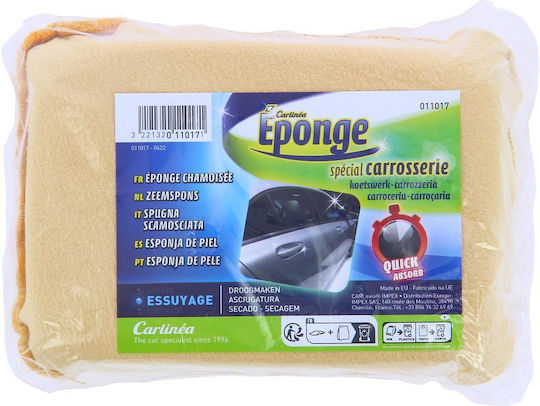 Carlinea Autowaschlappen Trocknen Körper 100% Leder Samt 15x10cm 011017