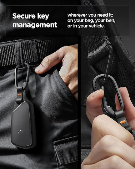 Θήκη Spigen Sgp Vk100 Volkswagen Κλειδί Vw Skoda Carabiner Κ Κορδόνι Συμβατό Vw Smart Key Remote Control Cover Μαυρο Acs10426