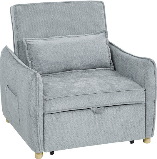 Armchair Bed Gray 88x84x87cm