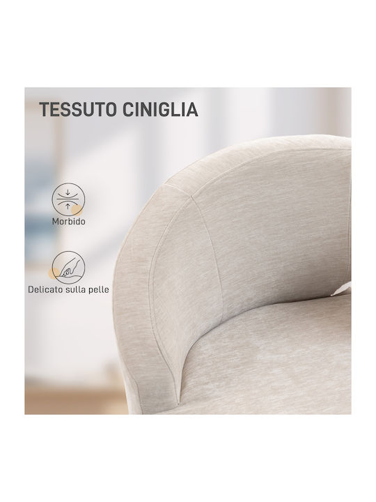 Relaxsessel White Cream 69x65x67cm