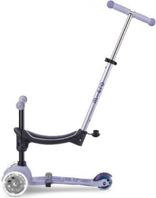Micro Kids Scooters Deluxe Rock And Go 3-Wheel with Seat for 12m Lavender Mist