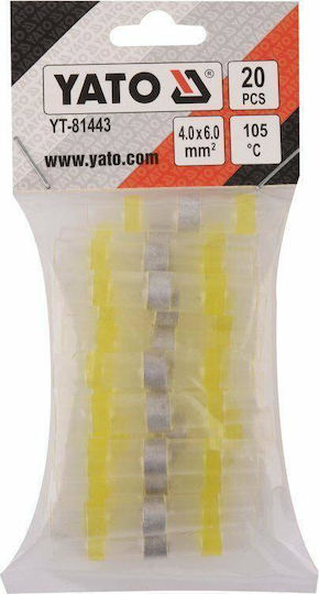 Yato Heat-Shrink Tubing Yellow 20pcs YT-81443