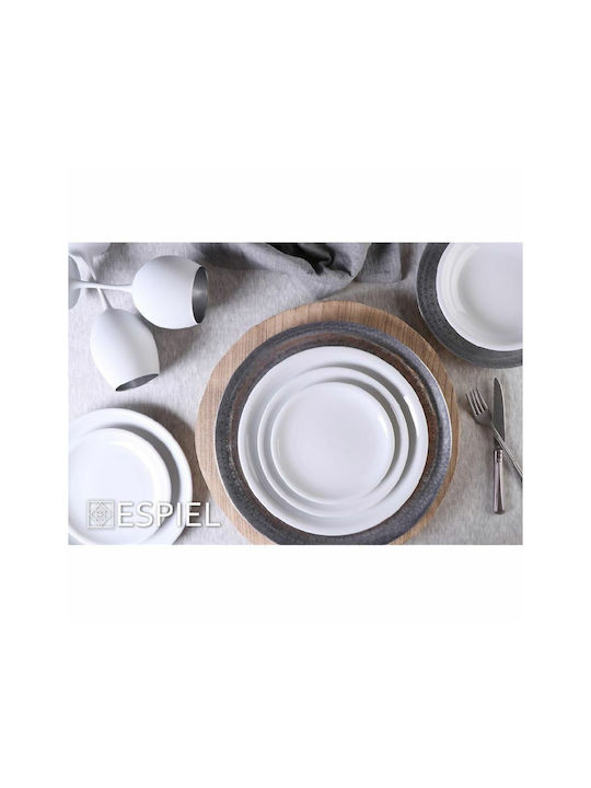 Espiel Set Gläser für Weißwein aus Glas in Silber Farbe 550ml 6Stück