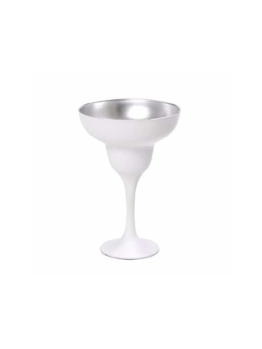 Espiel Set Gläser Cocktail/Trinken / Weißwein aus Glas in Silber Farbe 305ml 6Stück