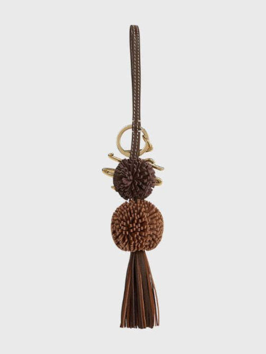 Karl Lagerfeld K Autograph Pompom Charm B1w50067 Brown