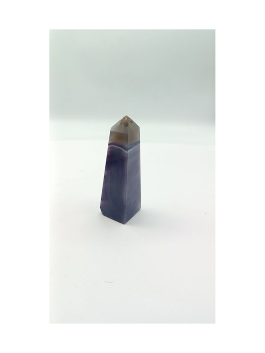 Violetter Achat Obelisk – 234 Gramm