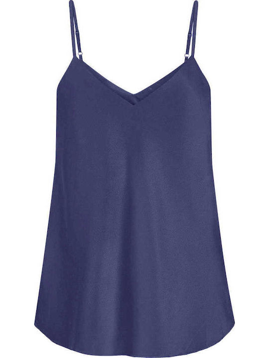 Celestino Lingerie Τοπ Σατέν Σκούρο Μπλε