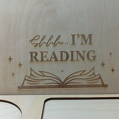Ξύλινη Βάση Ανάγνωσης Θήκη Shhh… I’m Reading Toxylo