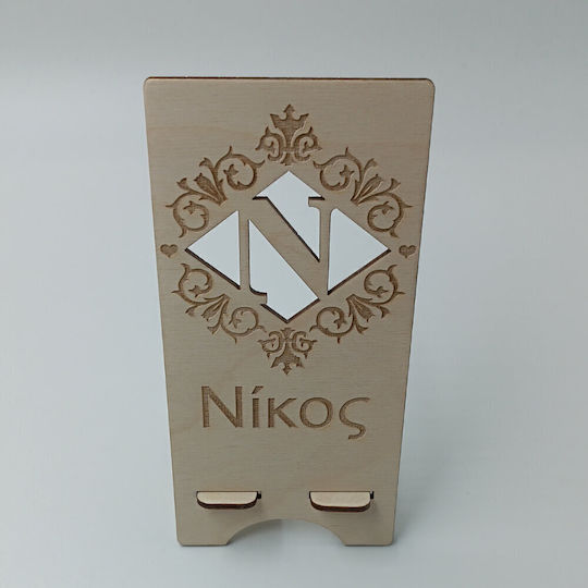 Wooden Phone Stand Personalized Name Engraving Toxylo