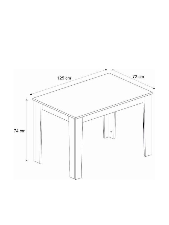Esszimmer Darlen - Rosa 5Stück 72x125cm