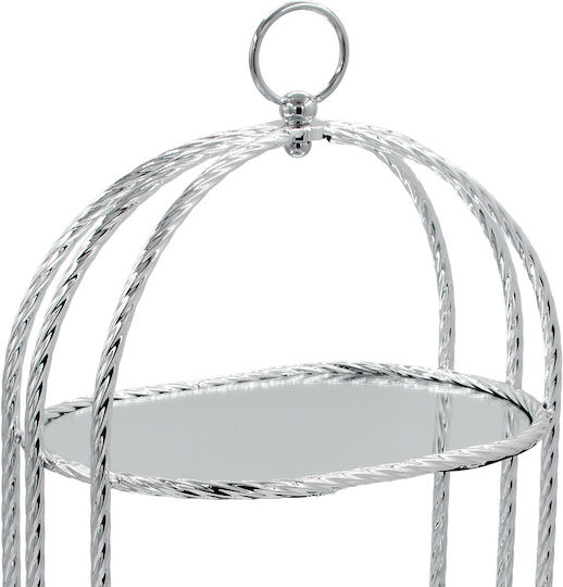 Keskor Μεταλλική Ορντεβιέρα Ασημί Π20xΜ58cm