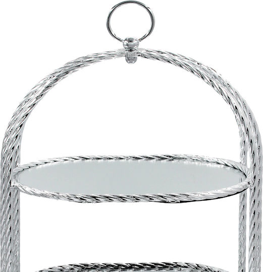 Keskor Μεταλλική Ορντεβιέρα Ασημί Π20xΜ58cm