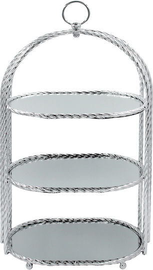 Keskor Μεταλλική Ορντεβιέρα Ασημί Π20xΜ58cm