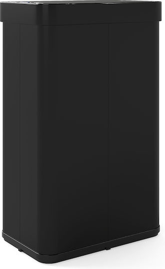 Costway Waste Bin Made of Stainless Steel with Sensor 60L Black
